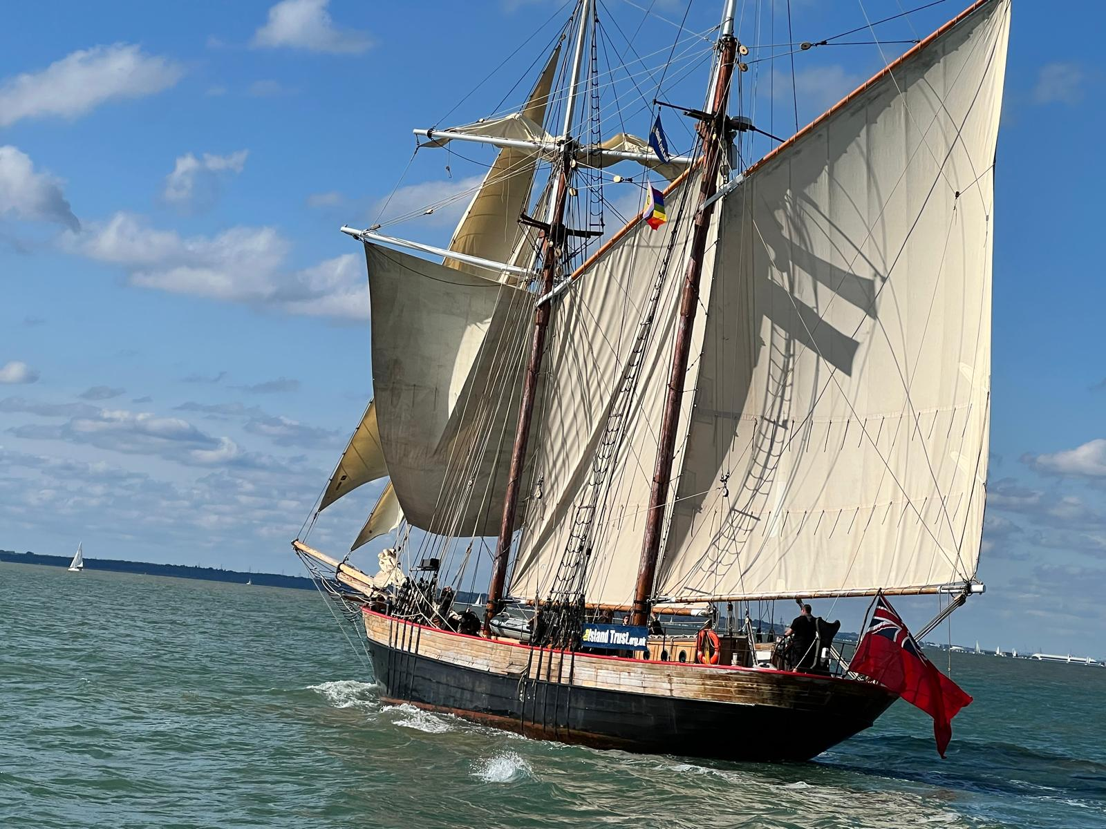 More sailing on the Solent (and saw this pretty boat)
