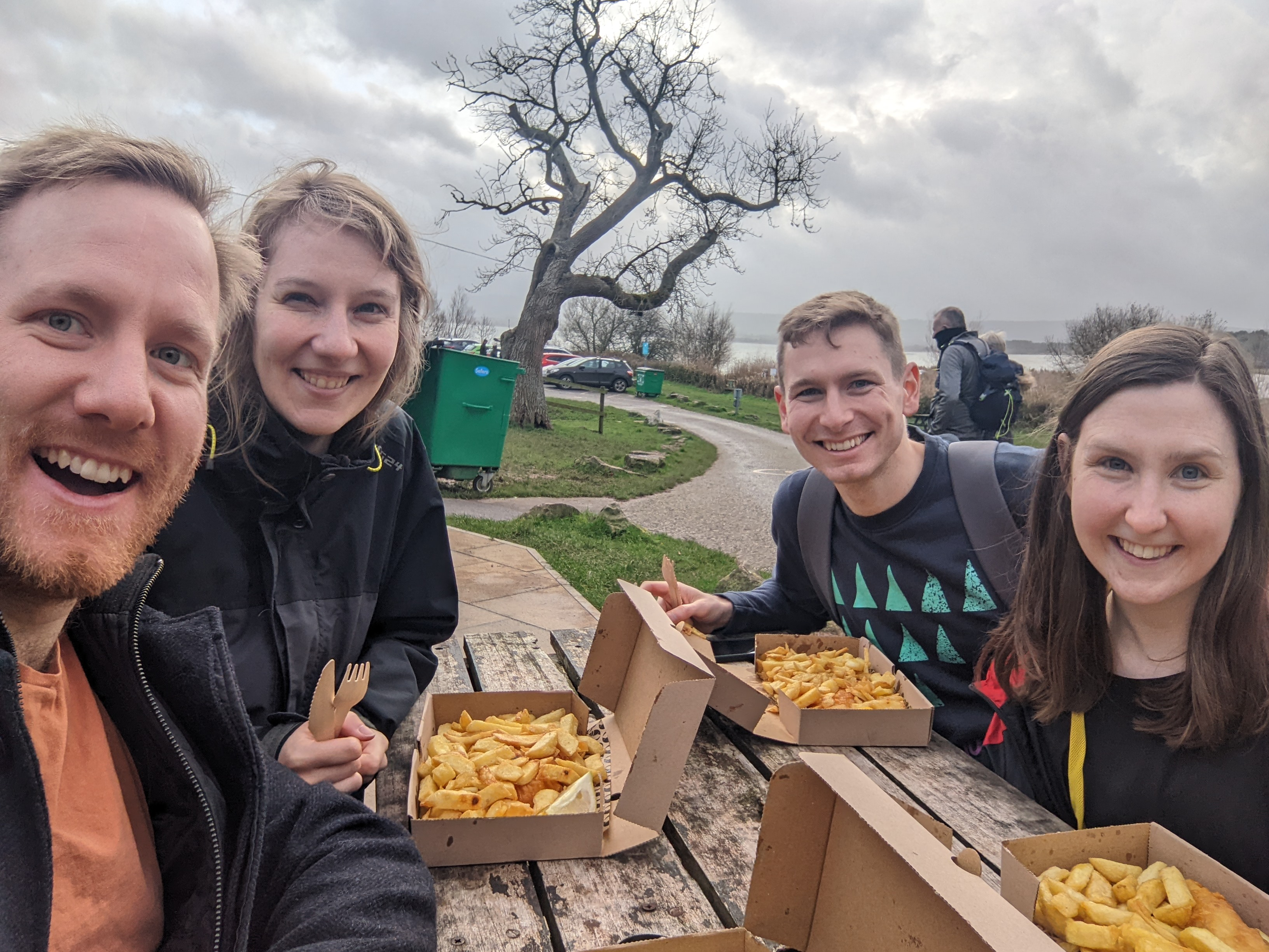 New Years Walk, with New Years fish and chips