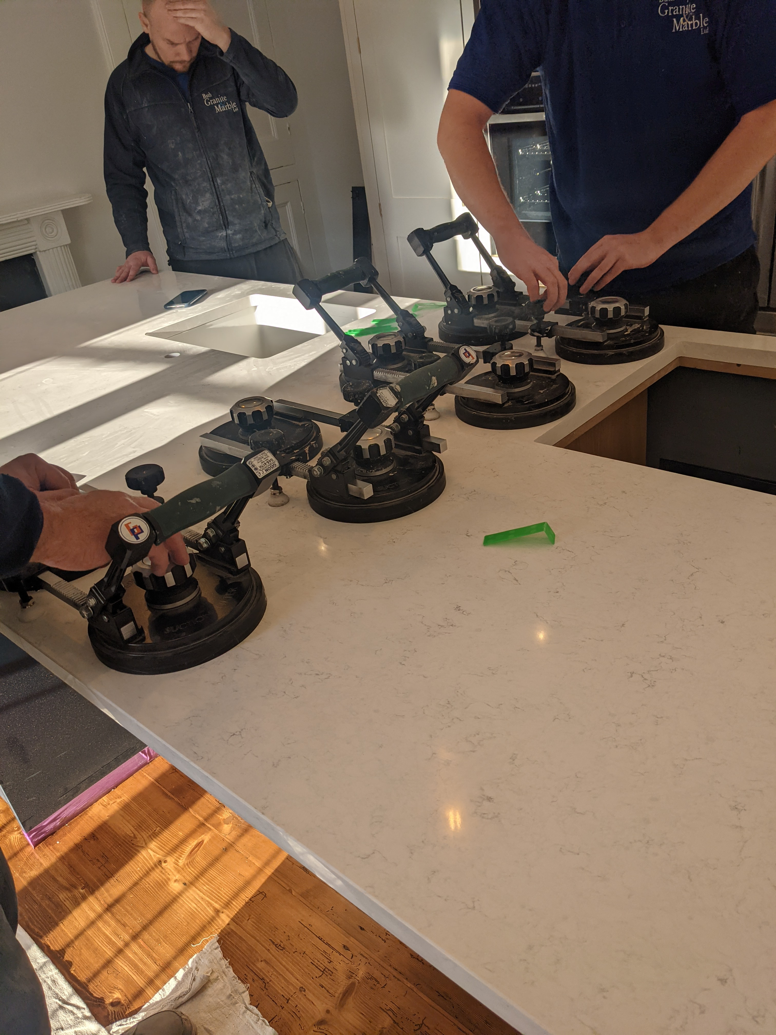 Lining up the other half