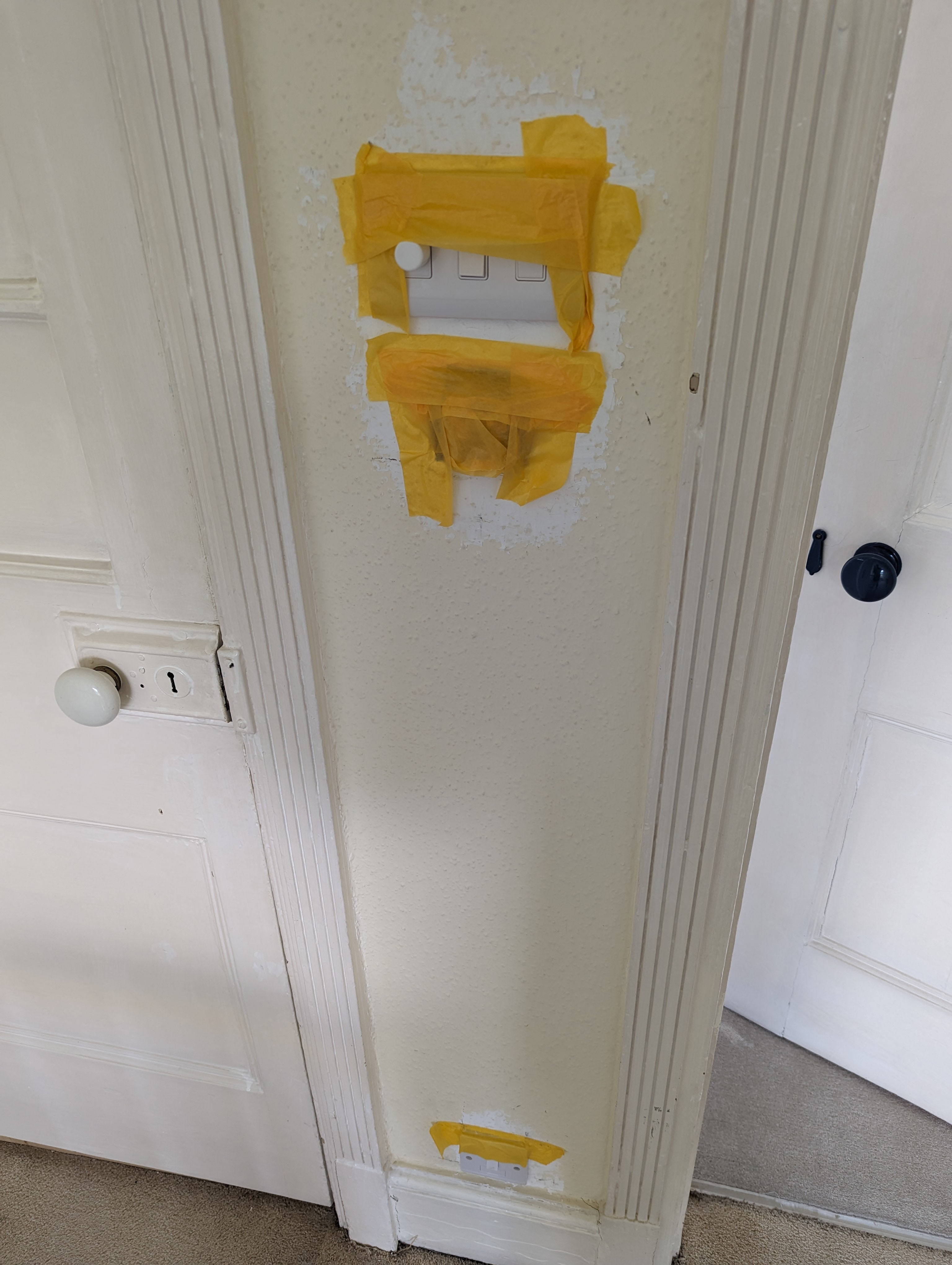 Lesson learned - Carefully masked off **and** disconnected at the consumer unit